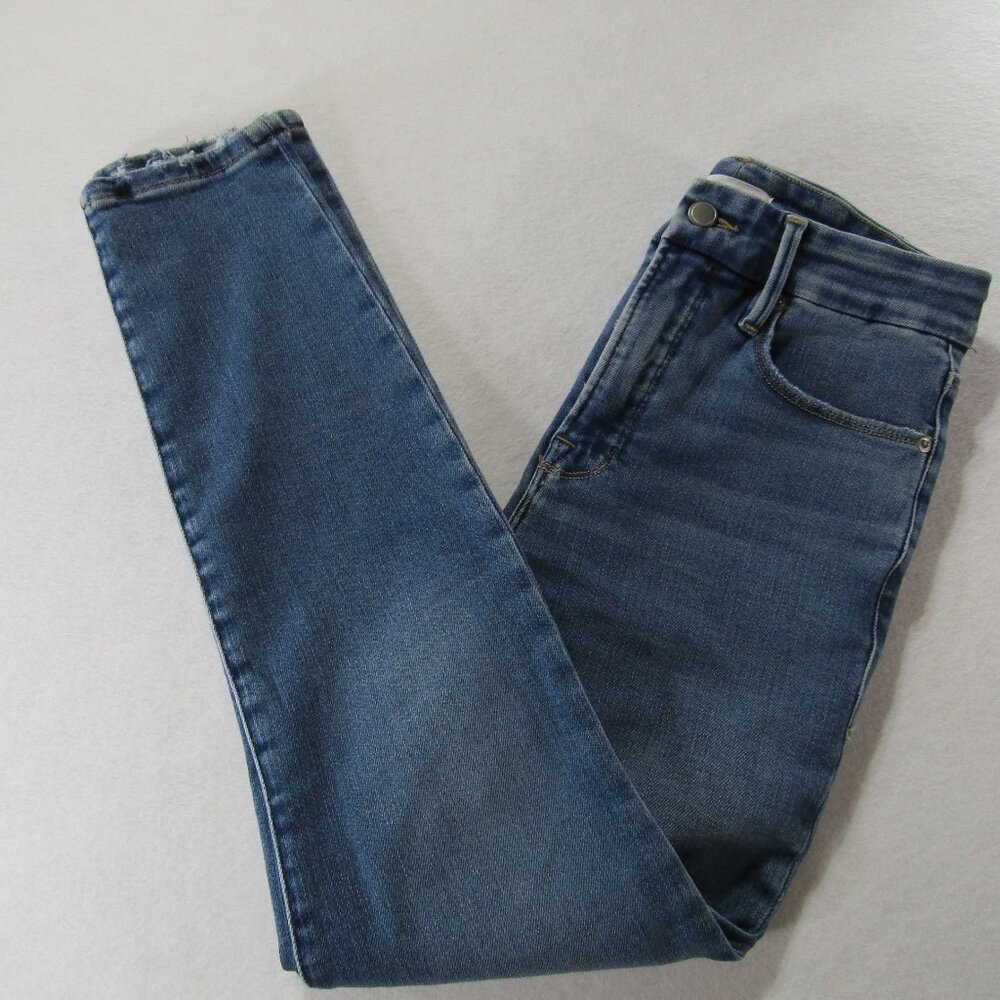 Good American Blue Good Curve Straight High Rise Jeans Women's Size 4 / 27 - Picture 10 of 11